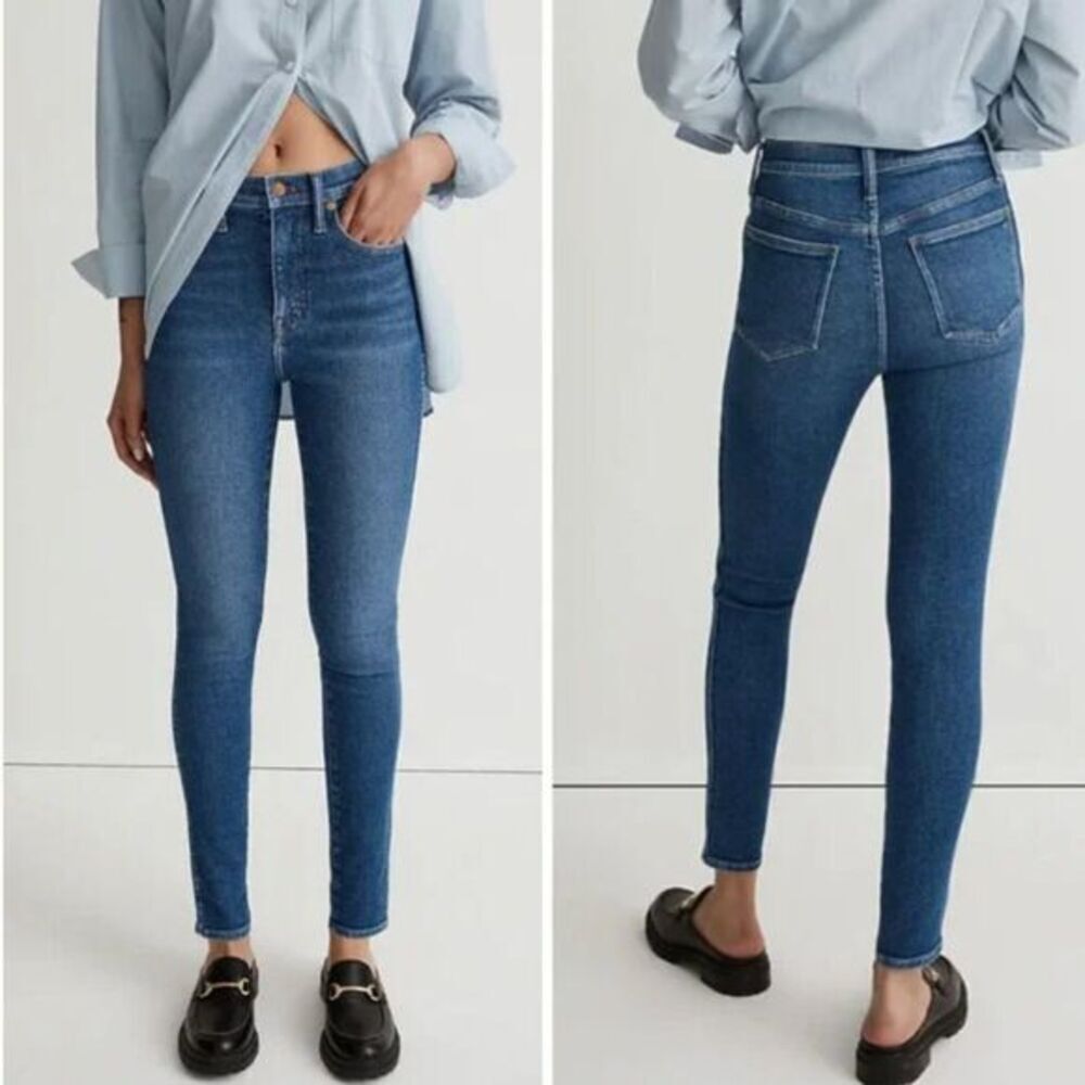 NEW Madewell 10" High-Rise Skinny Jeans Eardley Wash, 30‎